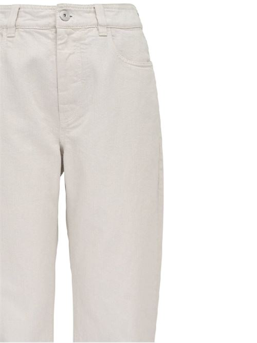 Ivory white cotton denim Brunello Cucinelli | MA176P5732C9443